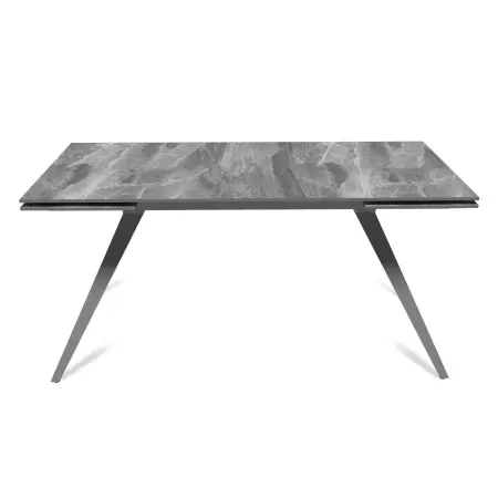 Стол раскладной Асти (160+40+40), керамика глянцевая Italian Light Grey