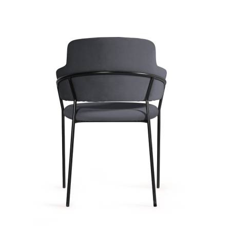 Стул Бриз, бархат серый 27