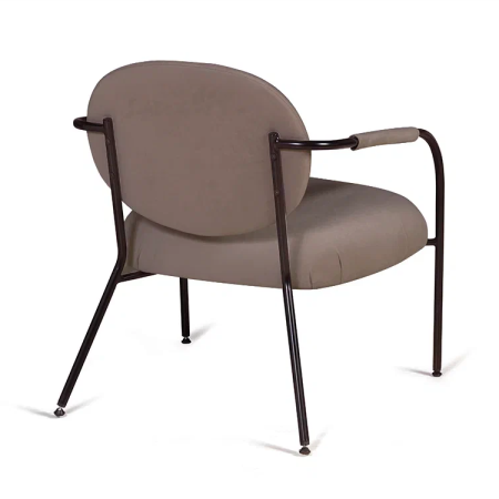 Лаунж кресло ЭГО, велюр коричневый