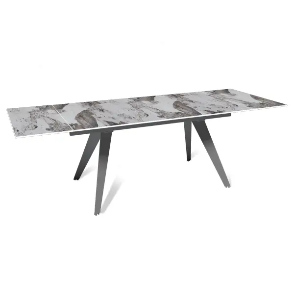 Стол раскладной Рейн (140+40+40), керамика глянцевая Pandora