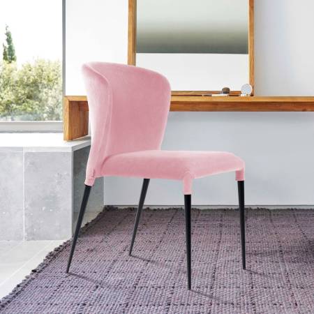 Стул Albert (Альберт), бархат пудровый 15