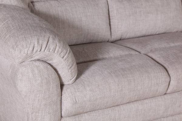 Сан-Ремо угловой диван-кровать с реклайнером, микромех Rozy ivory