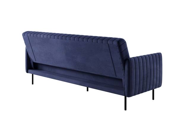 Baccara диван-кровать трехместный прямой с подлокотниками, бархат 81
