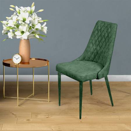 Стул CONNOR LUXE, бархат зеленый 19/конус