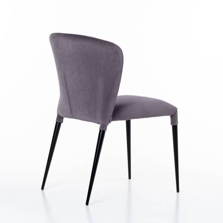 Стул Albert (Альберт), комплект (4шт), бархат светло-серый 26