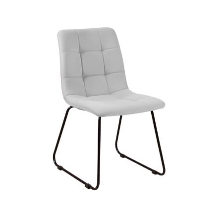 Стул Duo, комплект (2 шт), бархат светло-серый 04