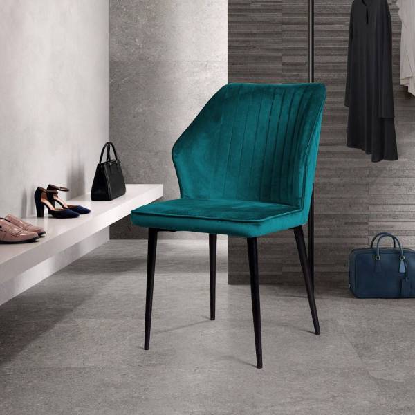 Стул Берг, бархат бирюзовый 87