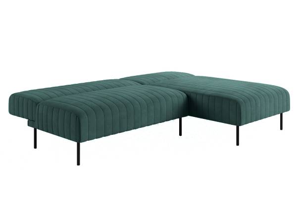 Baccara диван-кровать с шезлонгом, без подлокотников, бархат 87