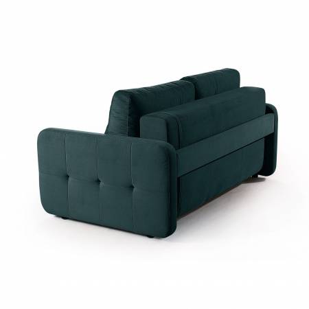 Karina 02 диван-кровать двухместный велюр зеленый
