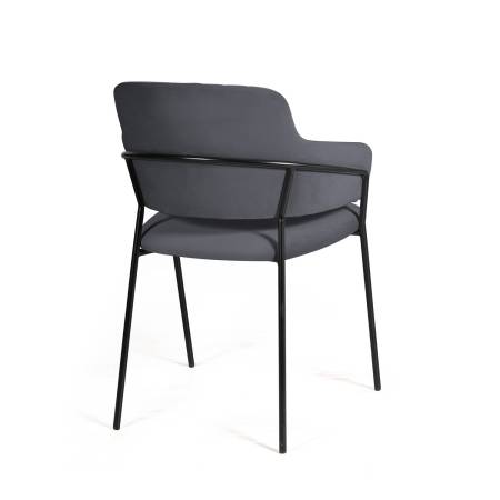 Стул Бриз, бархат серый 27