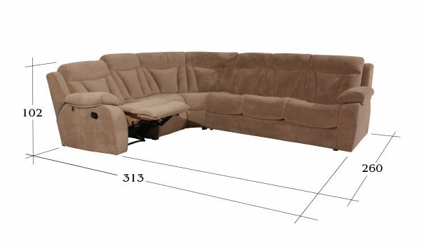 Manchester угловой диван-кровать с реклайнером (Manchester 1)